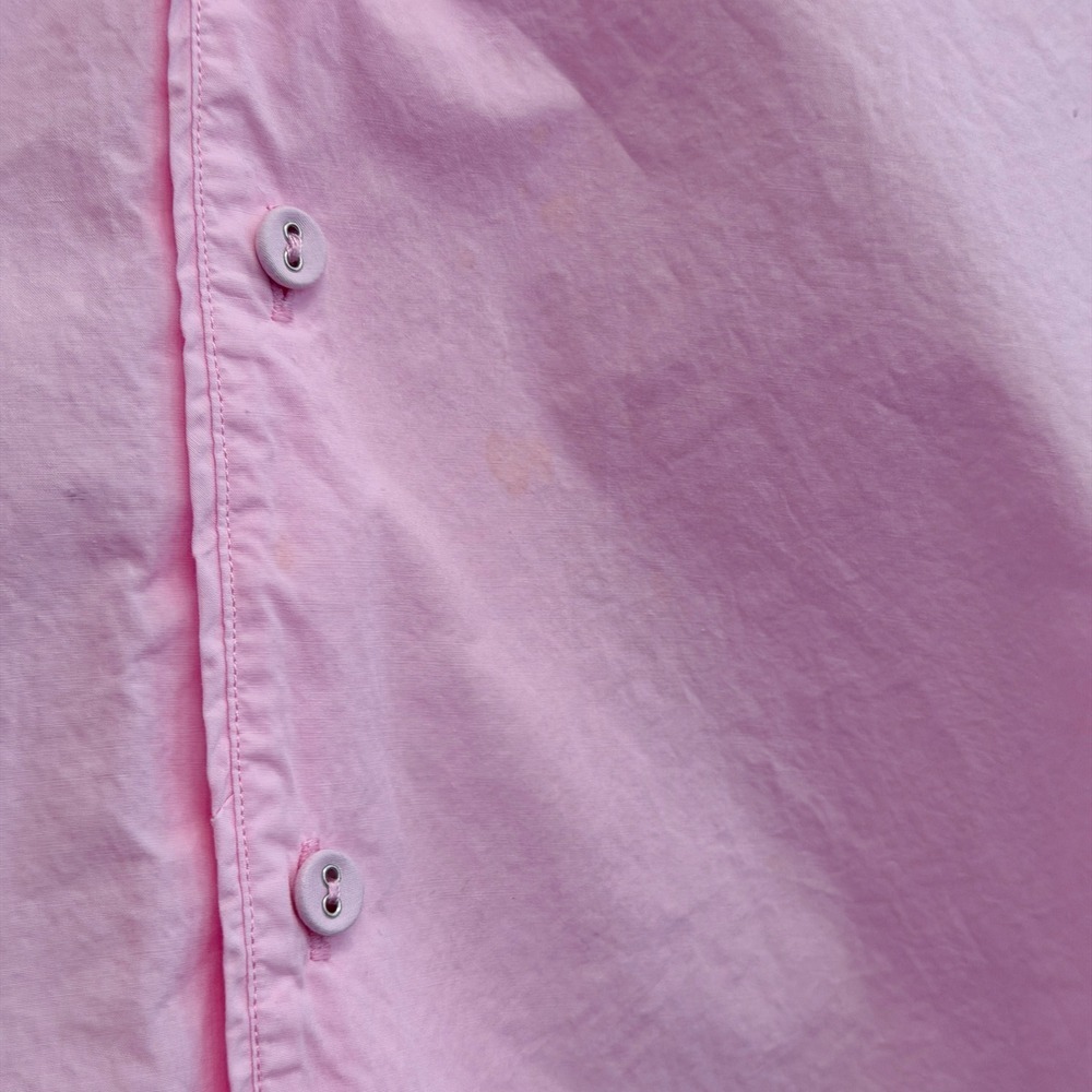 SKIMS Cotton Poplin Sleep Shirt Dress Baby Pink 4X Plus Long Sleeve Button Up - Picture 9 of 11